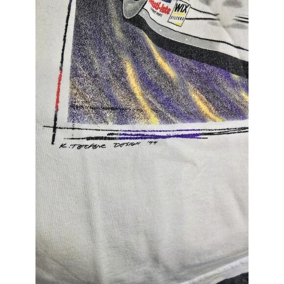 Mark Martin Shirt NASCAR 1999 Ford Valvoline Double Side 100% Cotton Size L - Picture 4 of 10